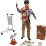 Set de joaca Harry Potter si peronul 9 si 3/4 cu accesorii, 30 cm, Mattel