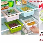 Set doua cutii depozitare frigider + Cadou Bile prospetime, Maria Magic Store