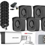 Kit complet supraveghere video Hikvision 8 camere 1080P, IR 40, HDD 1TB, HIKVISIONKIT