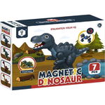 Joc constructii magnetic, dinozaur, 7 piese, 