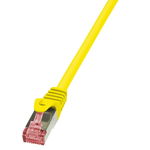 Cablu S/FTP LOGILINK Cat6, LSZH, cupru, 0.5 m, galben, AWG27, dublu ecranat CQ2027S, LogiLink