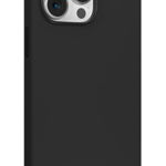 Husa din silicon compatibila cu iPhone 15 Pro, silk touch, interior din microfibra, camera bump, Negru, X-Level