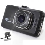 Camera auto dubla Full HD Soundvox(TM), 5 Mega, cu senzor de miscare. Dual lens vehicle BlackBox DVR, Inter-Line Company SRL