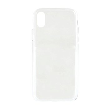 Carcasa iPhone X / XS Meleovo Glass Clear (spate din sticla antishock, margine flexibila)