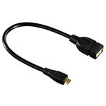 Adaptor Hama USB microUSB Negru 4007249784261