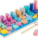 Smily Play Montessori puzzle din lemn Numbers, Smily Play