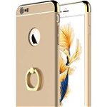 Husa Apple iPhone 8, Elegance Luxury 3in1 Ring Auriu, MyStyle