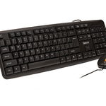 KIT Tastatura si Mouse Spacer SPDS-S6201 cu fir, USB, tastatura „SPKB- S62" + mouse optic „SPMO-F01", black, „SPDS-S6201”, SPACER