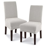 4Home Husă elastică scaun Comfort cream, 40 - 50 cm, set 2 buc, 4Home