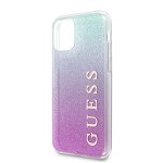 Husa de protectie, Guess Glitter Gradient, iPhone 11 Pro, Roz/Albastru, Guess