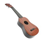 Chitara clasica din lemn Ukulele, 56 cm, marime mica, 3 ani+, Maro, General