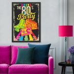 Tablou decorativ, The 80's Party (35 x 45), MDF , Polistiren, Multicolor, Colton