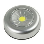 Arcas Germania lampa COB Push Light 1 SMD LED utilizeaza 3 baterii AAA contine folie adeziv pentru fixare 30740013, 0