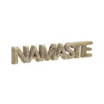 Decoratiune masa, Lemn, Maro, Namaste, CLICK