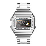 Ceas Smartwatch Techstar® i6, 0.96 inch OLED, Monitorizare Puls, Tensiune, Oximetru, Sedentarism, Bluetooth 5.0, IP67, Argintiu, 