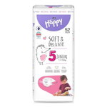 Scutece HAPPY Soft&Delicate Junior, Marimea 5, 52 buc
