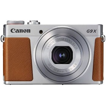 Aparat Foto Digital Canon PowerShot G9X Mark II, 20 MP, Zoom Optic 3x, Filmare Full HD (Argintiu)