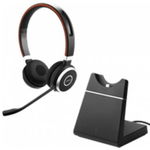 Casti Stereo Jabra Evolve 65+ UC, Bluetooth, Microfon (Negru)