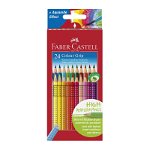 Creioane colorate Faber-Castell Grip 2001, 24 culori/set