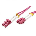 Value Fibre Optic Jumper Cable, 50/125 µm, LC/LC, OM4, purple 20 m