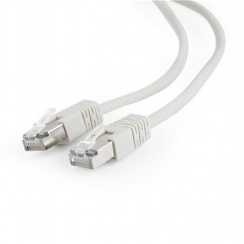 Cablu FTP GEMBIRD Cat5e, cupru-aluminiu, 20 m, gri, AWG26, ecranat PP22-20M, Gembird