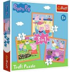 Puzzle Trefl 3in1 Inventiva Peppa Pig, Trefl