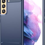 Hurtel Carbon Case etui Samsung Galaxy S23+ elastyczny silikonowy karbonowy pokrowiec niebieskie, Hurtel