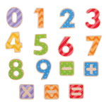 Set de 56 de piese magnetice - Cifre și simboluri matematice, Jucaresti