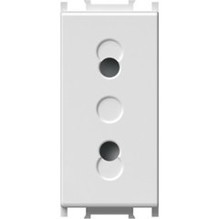 Modul Priza S. EURO 1M 10A ST IP20 alb, set 10 buc, TEM Modul TEM-VM20PW-P, TEM