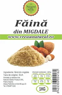 Migdale faina 1 kg, Natural Seeds Product, NATURAL SEEDS PRODUCT