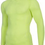 Tricou baselayer cu mânecă lungă pentru bărbați 4FPro TSMLF402 - galben neon