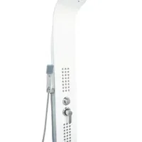 Panou dus hidromasaj inox 4 functii alb mat TRENDY S, TRENDY'S