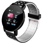 Ceas smartwatch NYTRO P119 Plus, Bluetooth, Vibratii, Monitorizare Fitness, Notificari, Grey, FitPro
