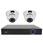Kit supraveghere video PNI House PNI-HOUSE2, NVR 16CH 1080P si 2 camere IP2DOME 1080P varifocale