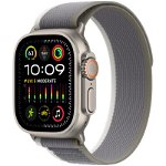 Apple Watch Ultra 2, GPS, Cellular, Carcasa Titanium 49mm, Green/Grey Trail Loop - S/M, Apple