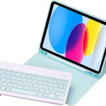 Husă Strado cu tastatură pentru Apple iPad 10.9 2022 - CFIP22 (Albastru) Universal, Strado
