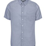Camasa albastra buttons down din bumbac - Burton Menswear London
