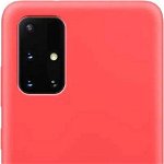 Hurtel Silicone Case elastyczne silikonowe etui pokrowiec Samsung Galaxy S21+ 5G (S21 Plus 5G) czerwony, Hurtel