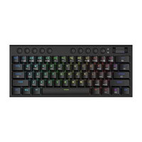 Tastatura gaming mecanica Bluetooth cu si fara fir Redragon Noctis Pro RGB USB Wireless Neagra