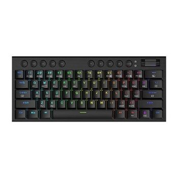 Tastatura gaming mecanica Bluetooth cu fir si wireless Redragon Horus Mini PRO, iluminare RGB, Negru, Redragon