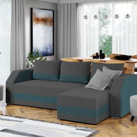 Coltar Extensibil Camino Gri Antracit / Turcoaz, Mobila Laguna Coltar Extensibil Camino Gri Antracit / Turcoaz, Mobila Laguna