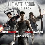 Ultimate Action Triple Pack Just Cause 2, Sleeping Dogs Tomb Raider XBOX 360