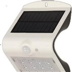 Aplică Orno SILOE LED 1.5W, lampă solară cu senzor de mișcare 120st, 190lm, IP65, 4000K, 1200mAh, sursă de lumină dublă, alb, AD-SL-6083WLR4, Orno
