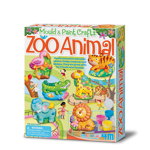 Joc modeleaza si picteaza animalele de zoo, Mould & Paint Zoo Animals, 1