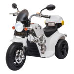 Motocicleta electrica pentru copii, Homcom, 18-36 luni, 87x46x54cm, Alb
