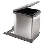 Coș de gunoi metalic pentru deșeuri sortate/încorporat 17 l Tower - Elletipi, Elletipi