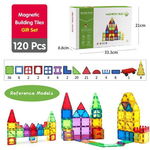 Set de constructie magnetic 3D - 120 piese, MAGPLAYER