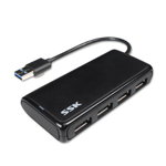 Hub USB SSK SHU802 USB 3.0 Black