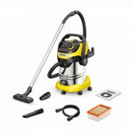 Aspirator multifunctional Karcher WD 6 P S V-30/8/22/T, 1300 W, aspirare umeda si uscata, 30 l rezervor, furtun 2.2m, functie de suflare (Galben/Negru), Karcher