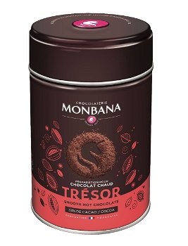 Monbana Tresor ciocolata calda cutie metalica 250gr, 